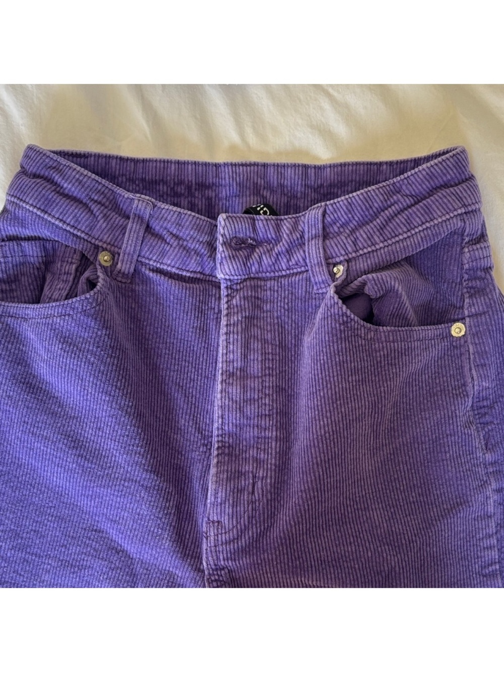 H&M Wide-Leg Corduroy Jeans in Purple - Picture 5 of 6